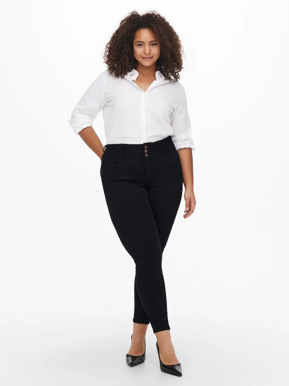 CARANNA Taille haute Skinny Fit Longueur cheville Jeans