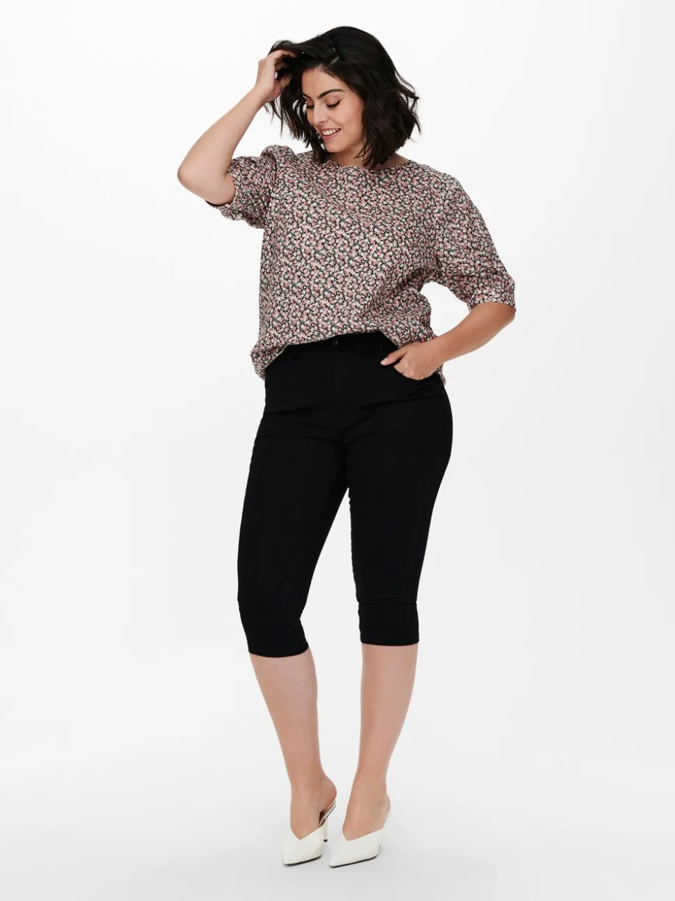CARAUGUSTA Taille haute Skinny Fit Short en denim
