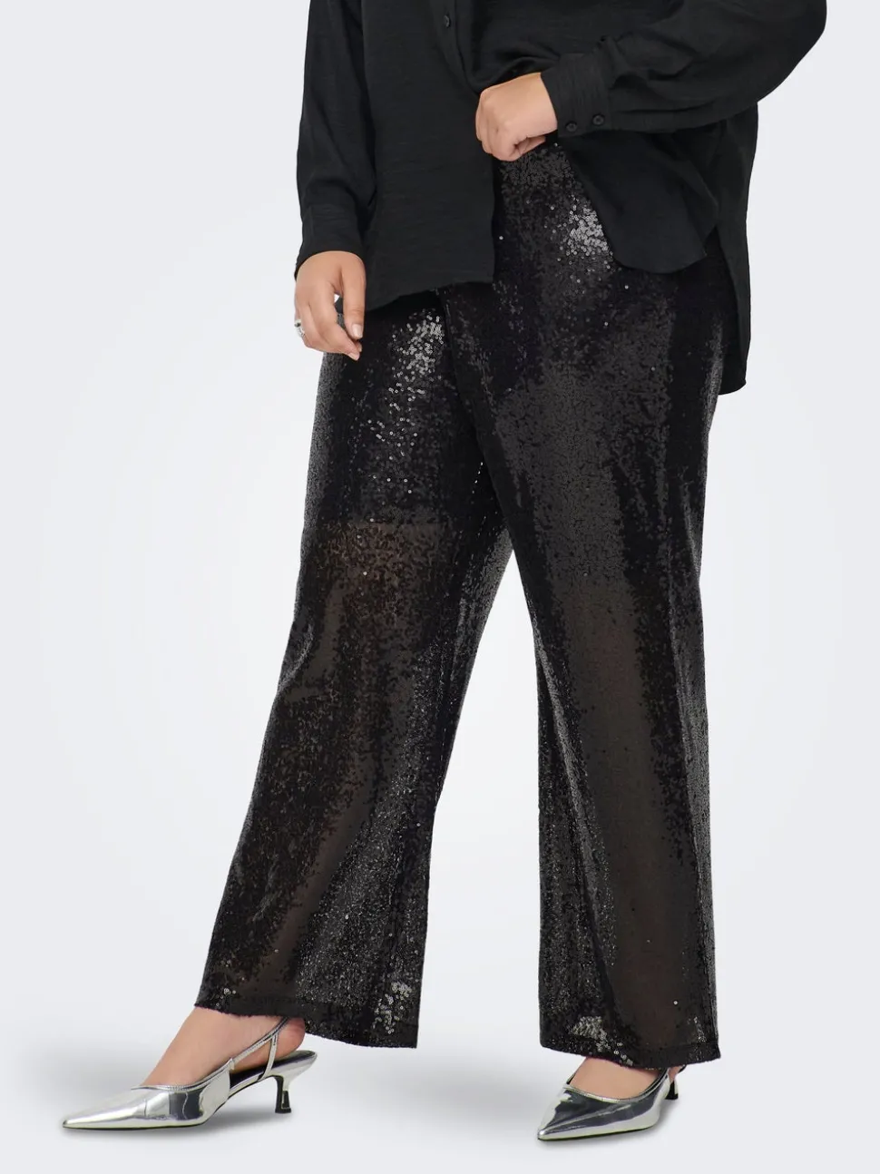 CARBECCA Wide Leg Fit Pantalon