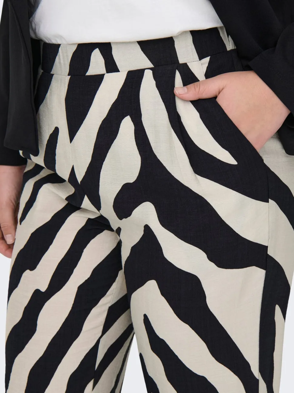 CARBRAXI Wide Leg Fit Pantalon à jambe large