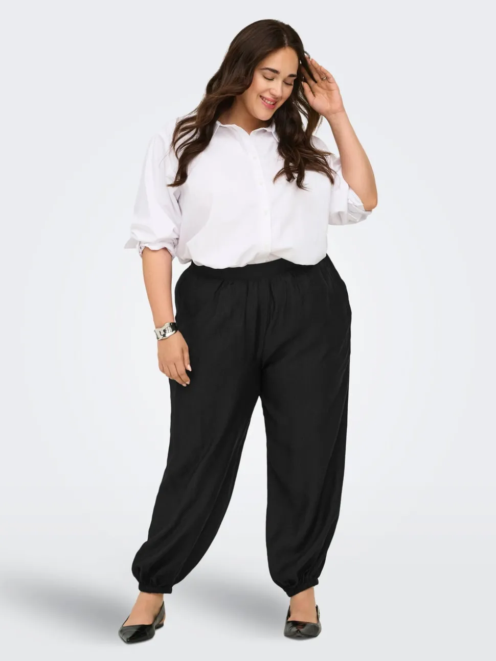 CARCAMILLE Balloon Fit Pantalon classique