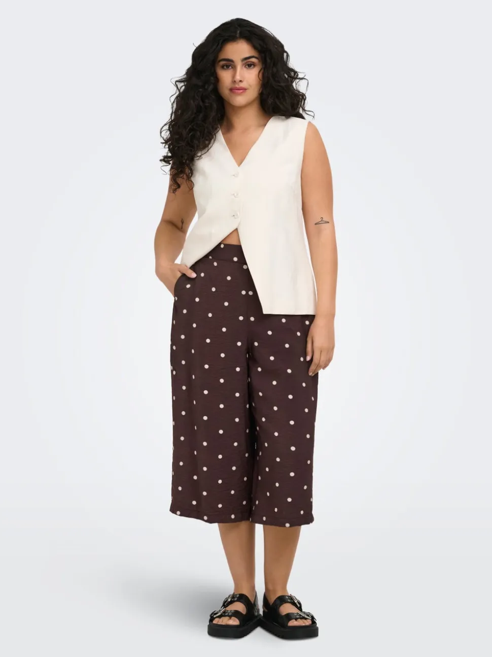 CARCARRIE Cropped Fit Jupe culotte