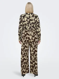 CARCOLACOW Wide Leg Fit Pantalon à jambe large