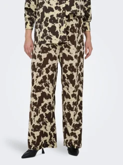 CARCOLACOW Wide Leg Fit Pantalon à jambe large