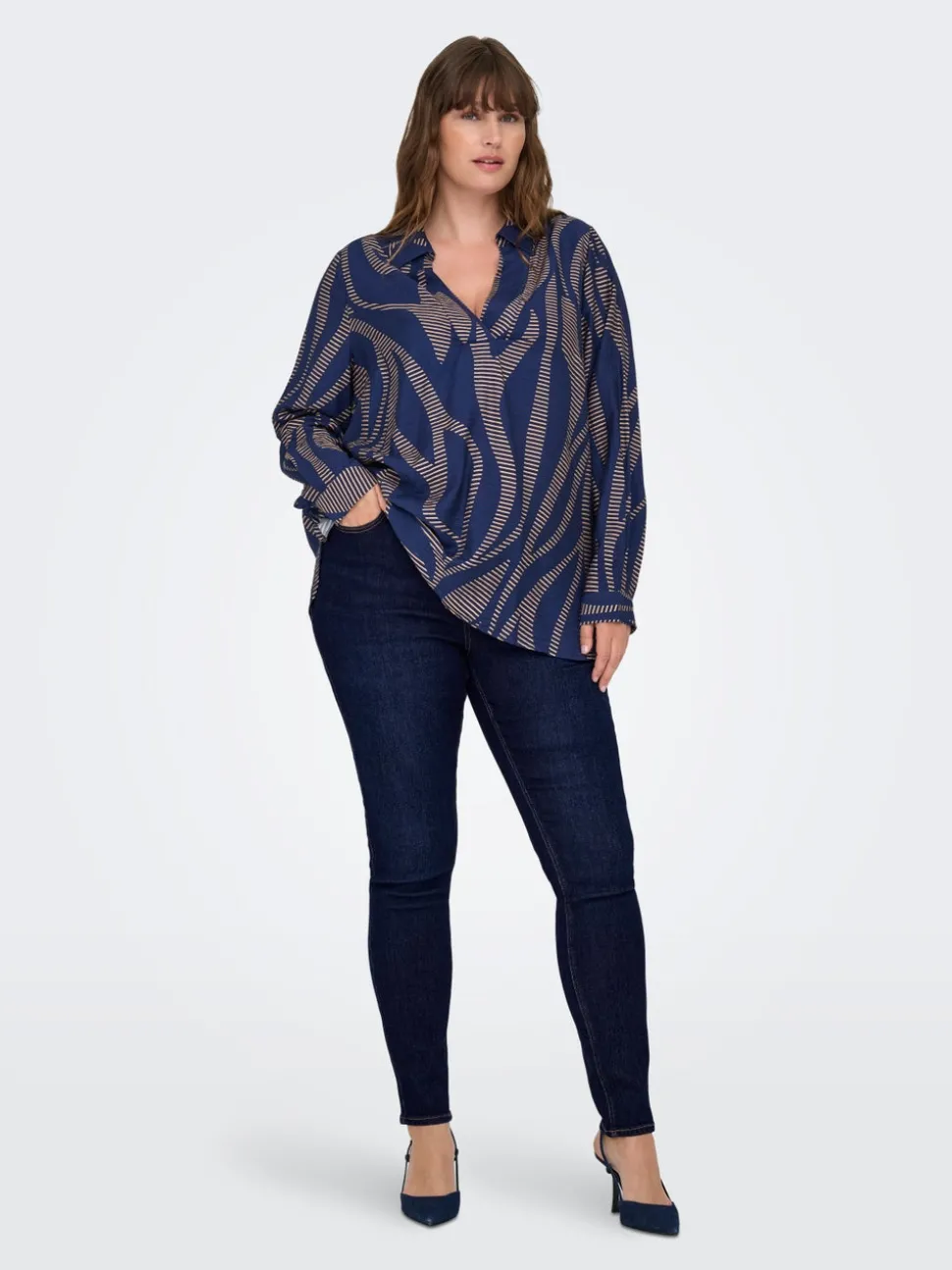 CARCRUZ Taille haute Skinny Fit Longueur cheville Jeans