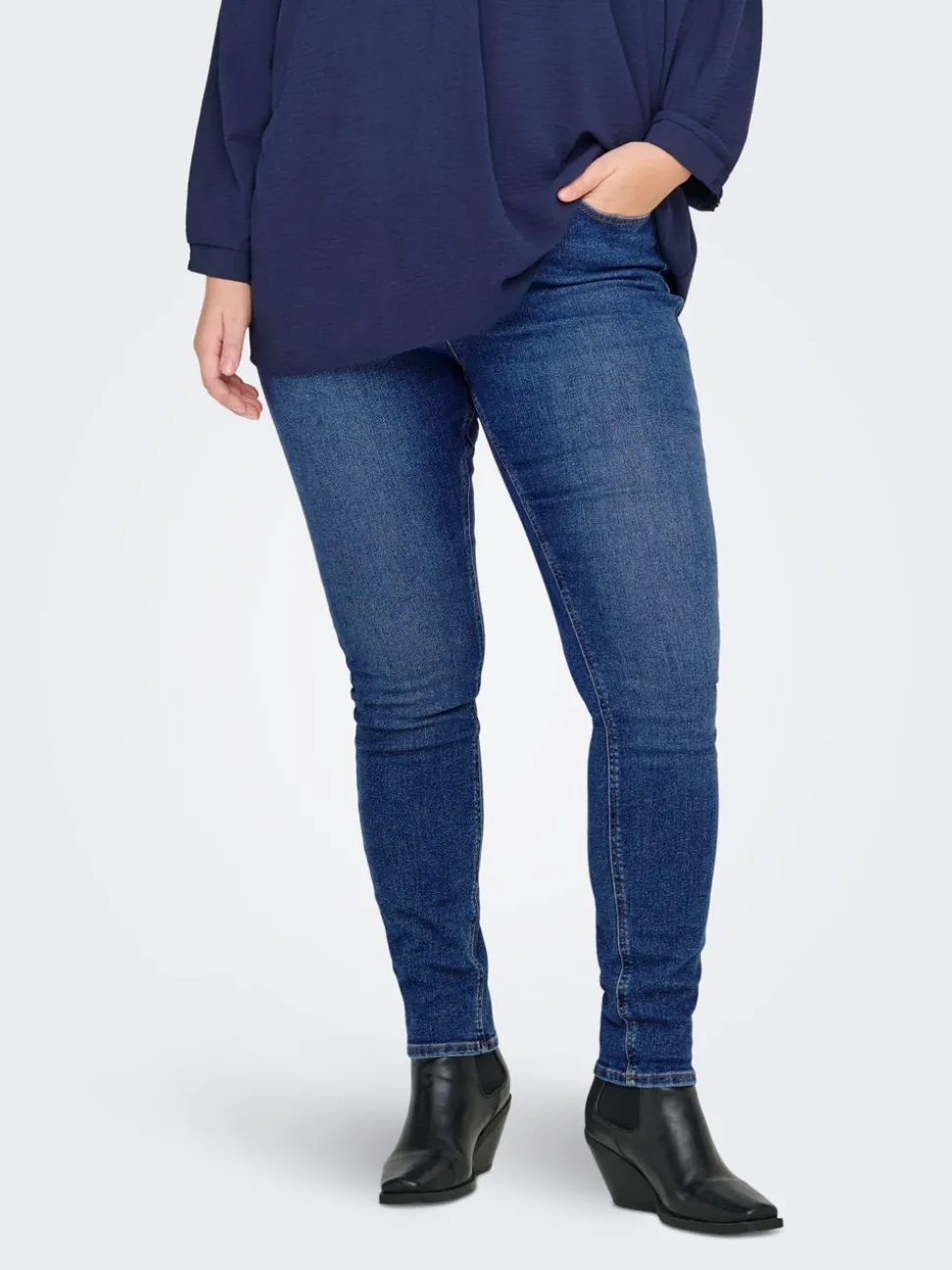 CARCRUZ Taille haute Skinny Fit Longueur cheville Jeans