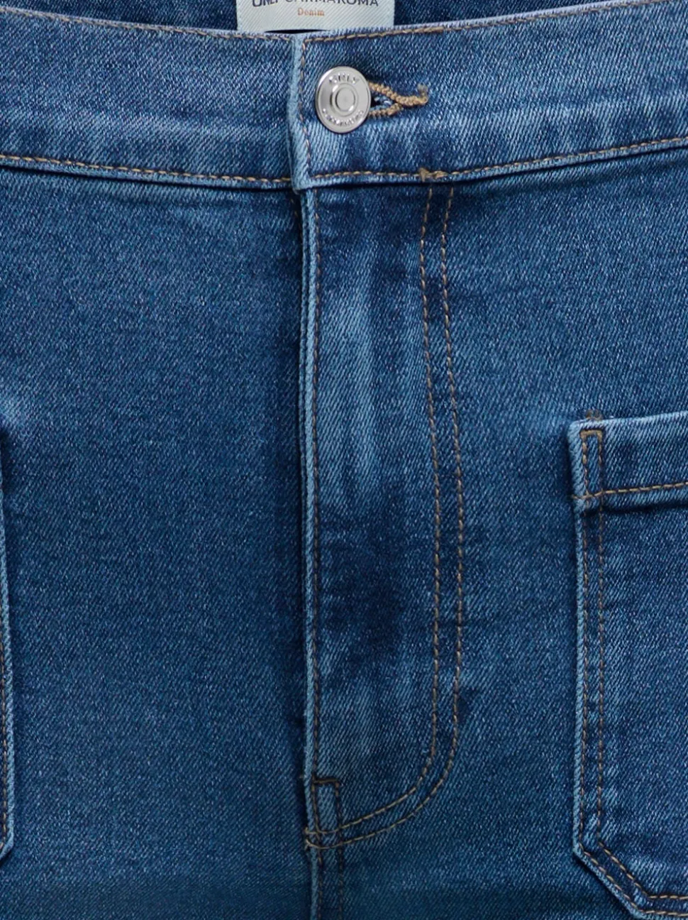 CARCYPRESS Taille haute Flared Fit Longueur cheville Jeans