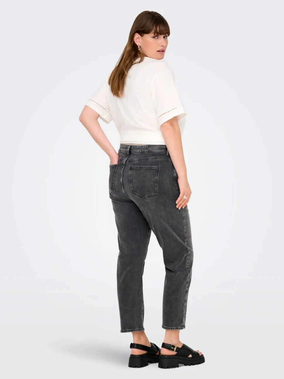 CAREMILY Taille haute Straight Fit Jeans