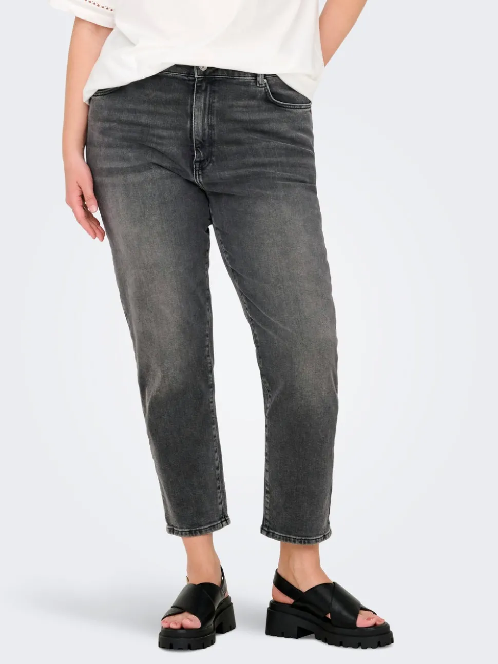 CAREMILY Taille haute Straight Fit Jeans