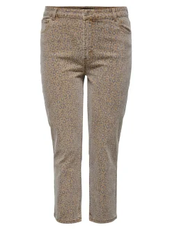 CAREMILY Taille haute Straight Fit Longueur cheville Jeans
