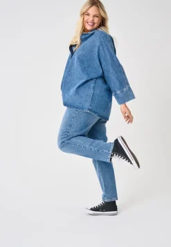 CAREMILY Taille haute Straight Fit Jeans