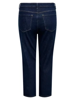 CAREMILY Taille haute Straight Fit Longueur cheville Jeans