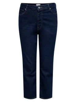 CAREMILY Taille haute Straight Fit Longueur cheville Jeans