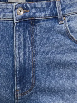 CAREMILY Taille haute Straight Fit Longueur cheville Jeans