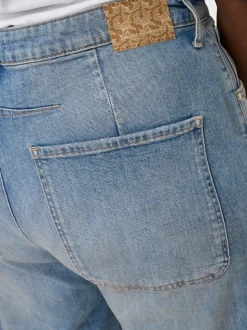 CARFRANKIE Taille haute Coupe barrel Longueur cheville Jeans
