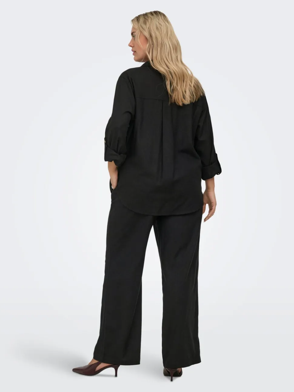 CARGOA Straight Fit Lin Pantalon