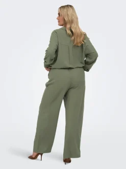 CARGOA Straight Fit Lin Pantalon