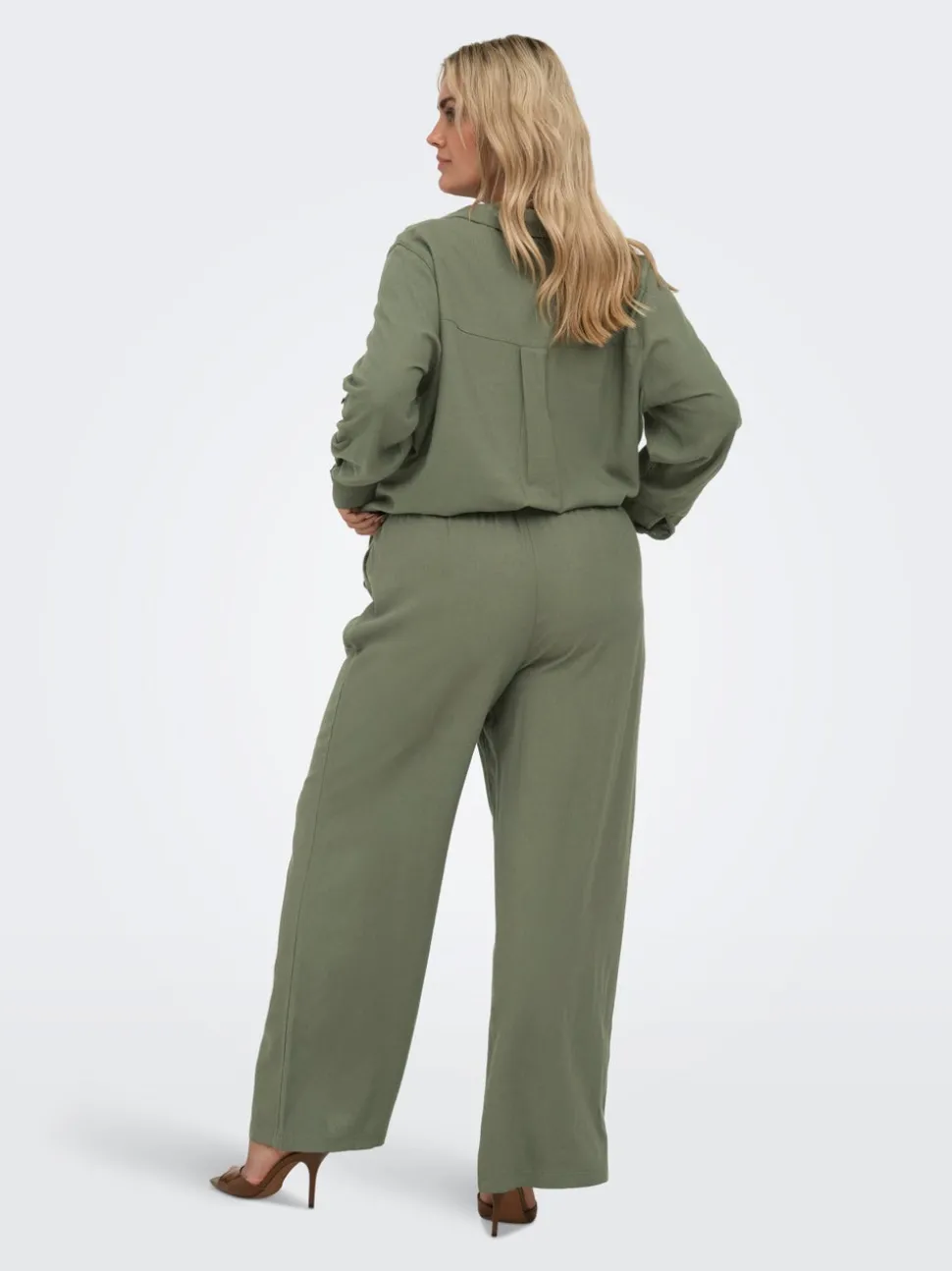 CARGOA Straight Fit Lin Pantalon