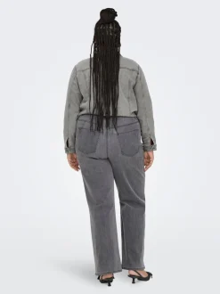 CARHOPE Taille haute Wide Leg Fit Jeans