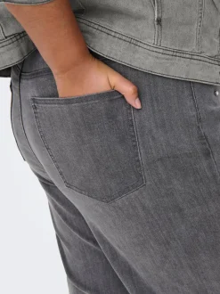 CARHOPE Taille haute Wide Leg Fit Jeans