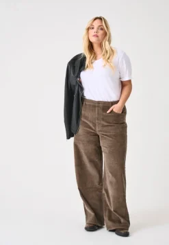 CARHOPE Wide Leg Fit Pantalon à jambe large