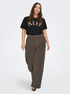 CARHOPE Wide Leg Fit Pantalon à jambe large