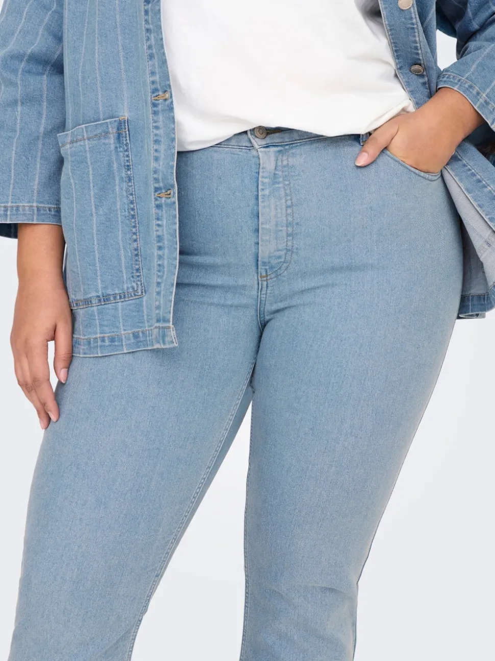 CARHUSH Taille moyenne Flared Fit Jeans