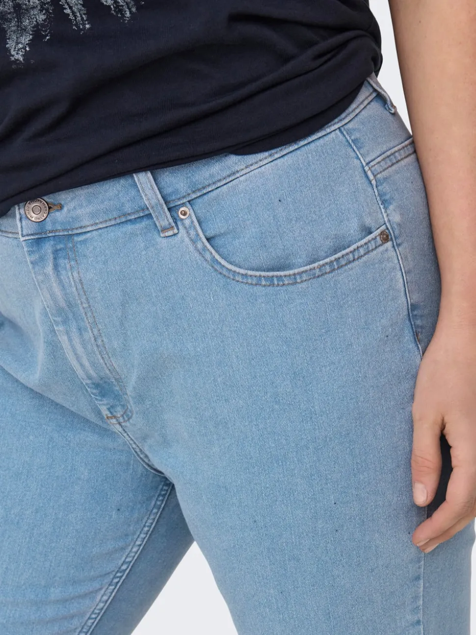 -CARHUSH Taille moyenne Skinny Fit Longueur cheville Jeans