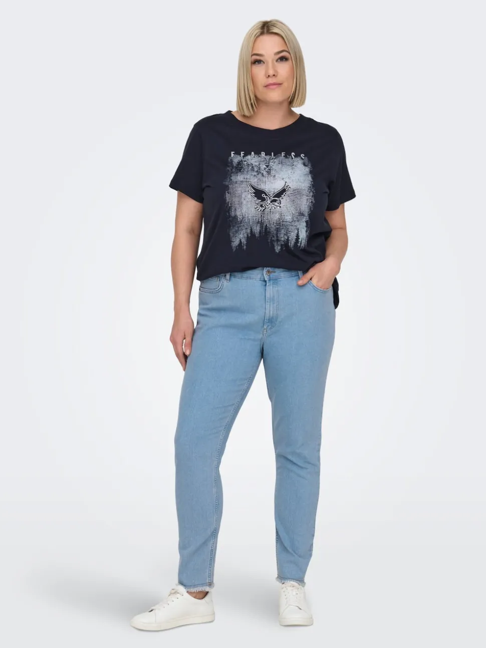 -CARHUSH Taille moyenne Skinny Fit Longueur cheville Jeans