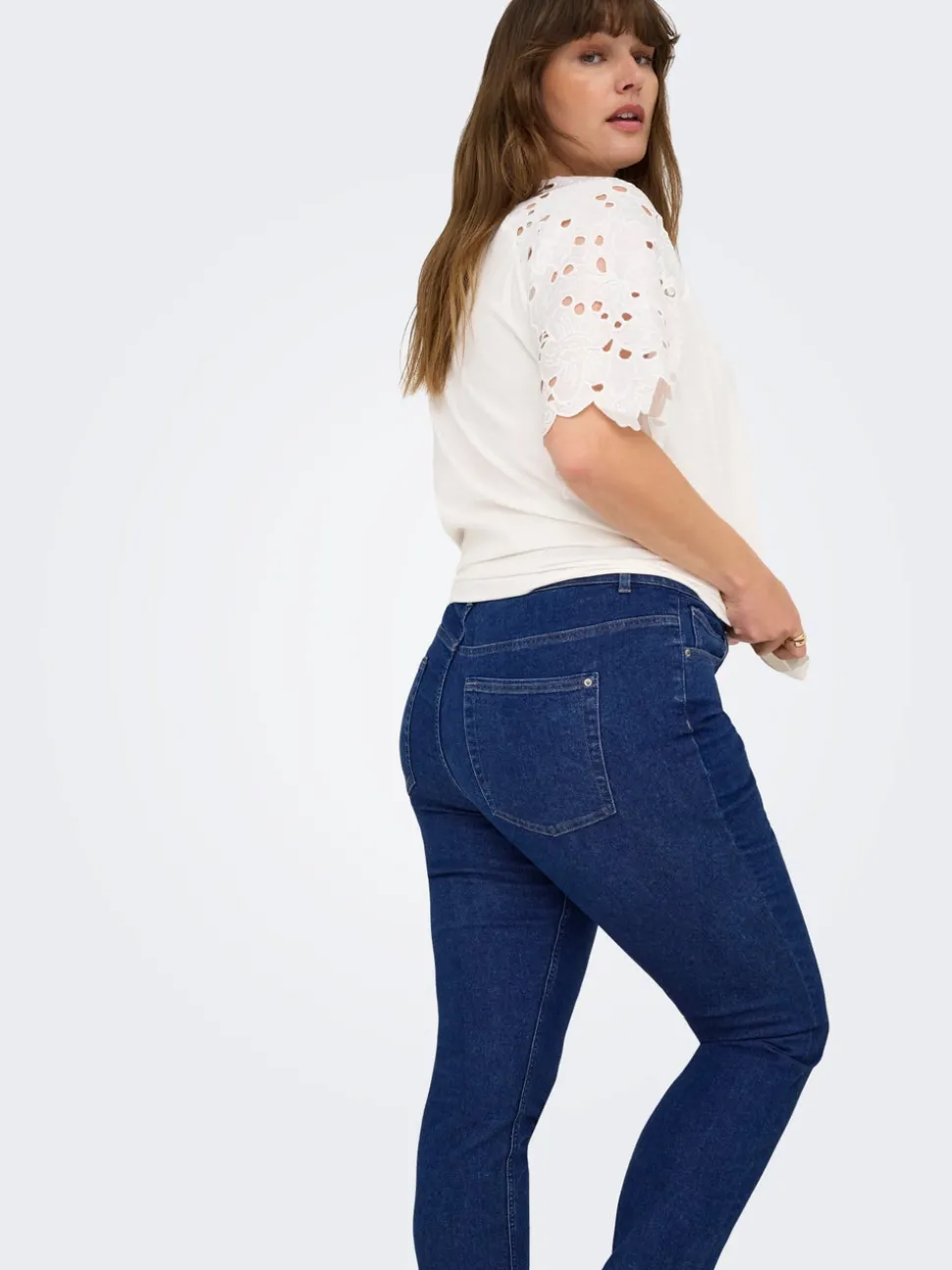 CARHUSH Taille moyenne Skinny Fit Longueur cheville Jeans