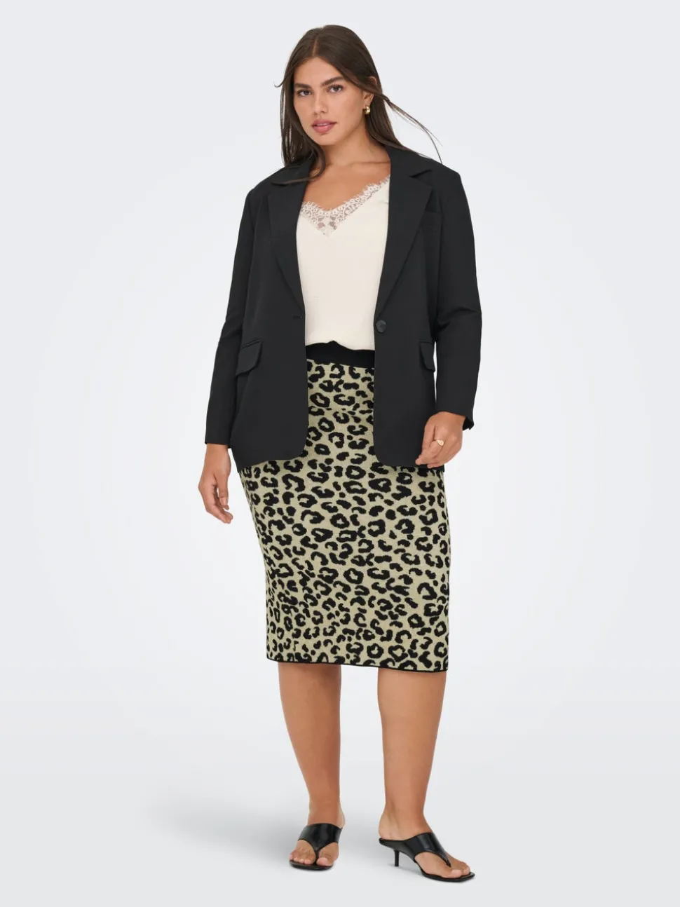 CARIBI Jupe en maille Jupe midi
