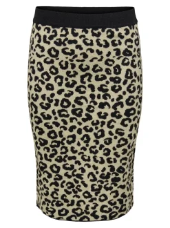 CARIBI Jupe en maille Jupe midi