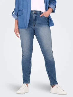 CARICONIC Taille haute Skinny Fit Longueur cheville Jeans