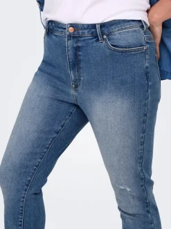 CARICONIC Taille haute Skinny Fit Longueur cheville Jeans
