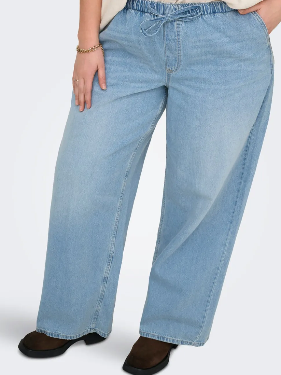 CARJAY Taille haute Wide Leg Fit Jeans