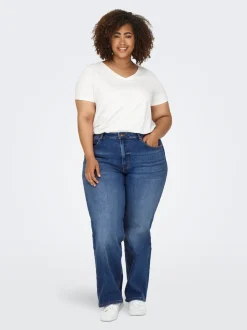 CARJUICY Taille haute Wide Leg Fit Jeans