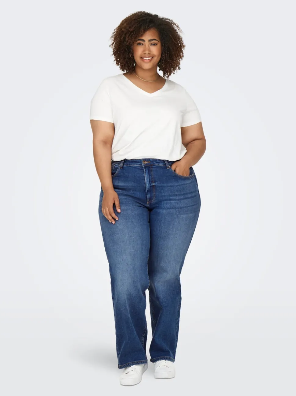 CARJUICY Taille haute Wide Leg Fit Jeans