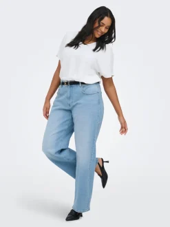 CARJUICY Taille haute Wide Leg Fit Jeans
