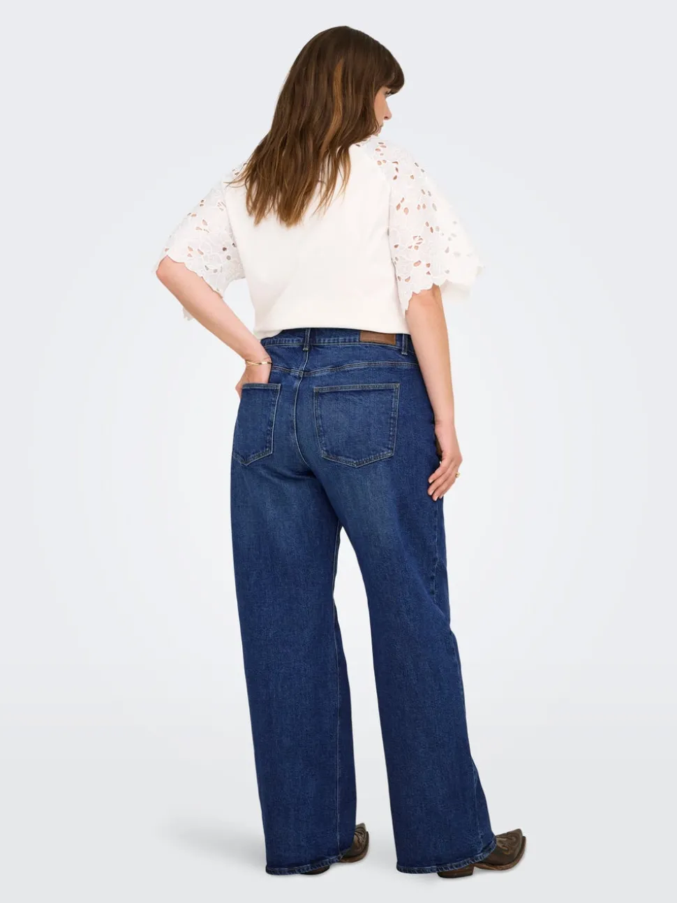 CARJUICY Taille haute Wide Leg Fit Jeans