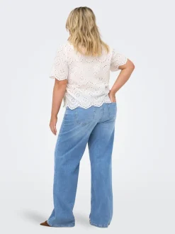 CARJULLES Taille basse Wide Leg Fit Jeans