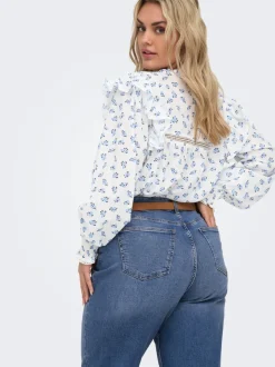 CARJULLES Taille moyenne Wide Leg Fit Jeans