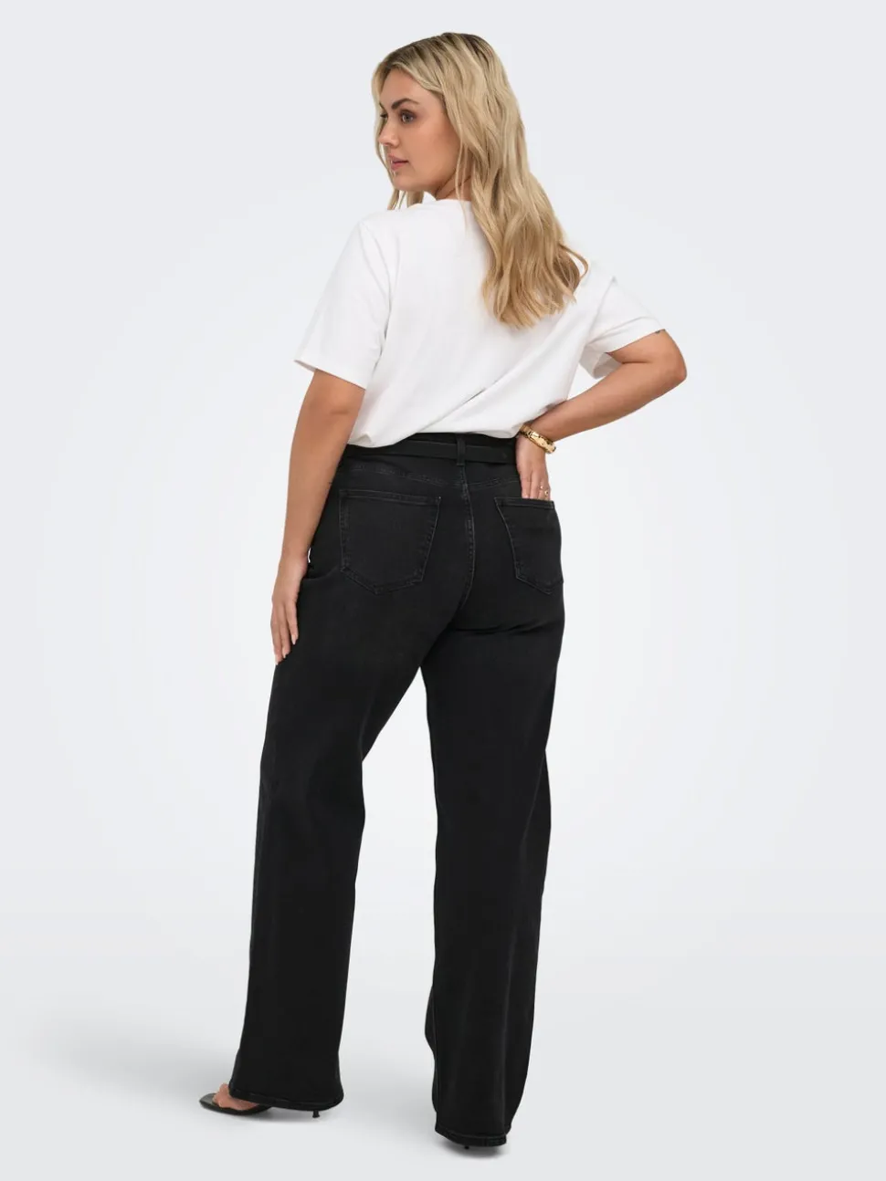 CARJULLES Taille moyenne Wide Leg Fit Jeans