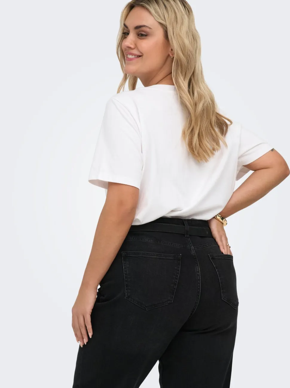 CARJULLES Taille moyenne Wide Leg Fit Jeans