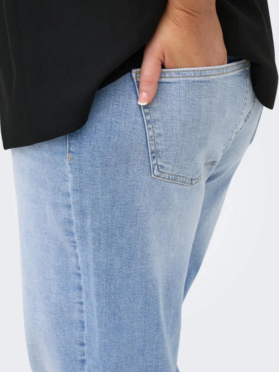 CARJULLES Taille moyenne Wide Leg Fit Jeans