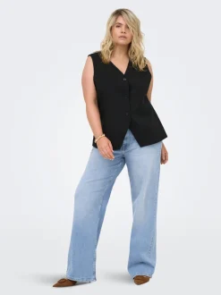 CARJULLES Taille moyenne Wide Leg Fit Jeans