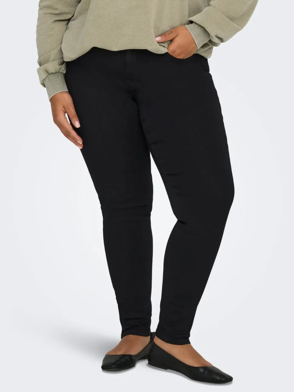 CARKARLA Taille classique Skinny Fit Longueur cheville Jeans