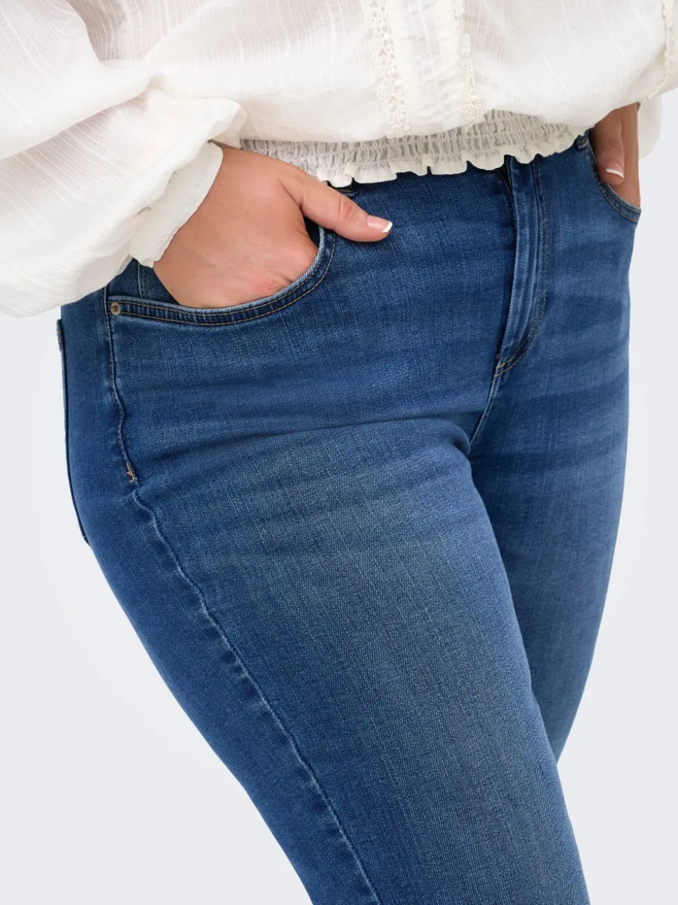 CARLACE Taille moyenne Skinny Fit Longueur cheville Jeans