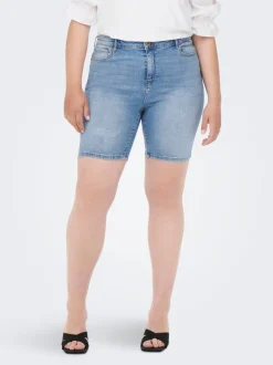 CARLAOLA Skinny Fit Short en denim