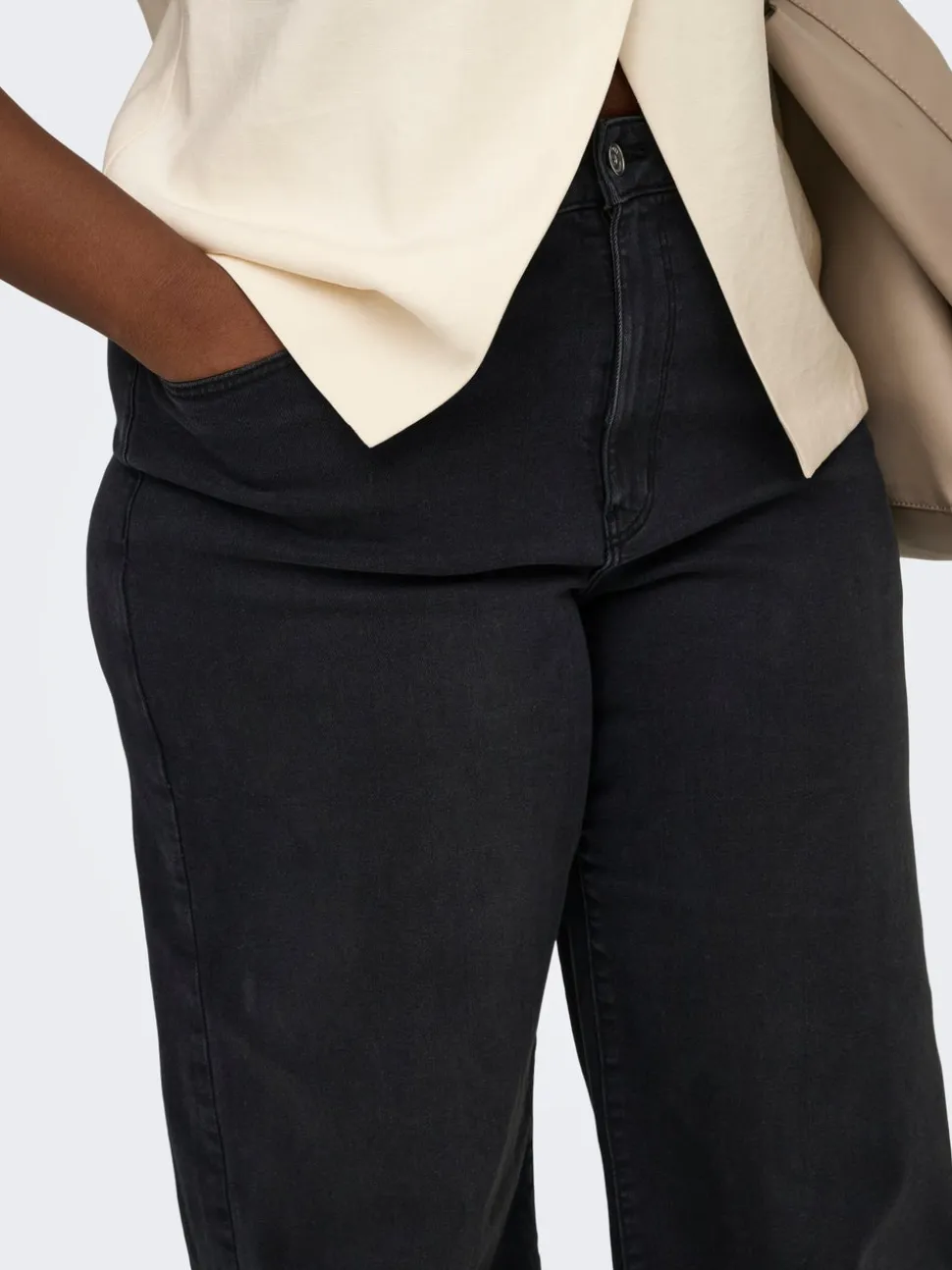 CARMADISON Taille haute Wide Leg Fit Jeans