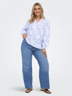 CARMADISON Taille haute Wide Leg Fit Jeans